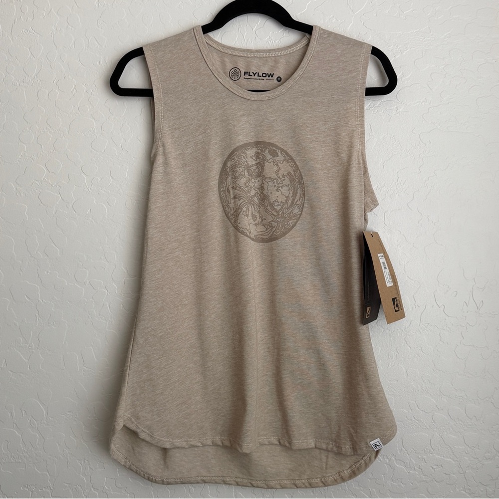 NWT‎ Flylow Women's Haiku Tank Top Light Brown Medium